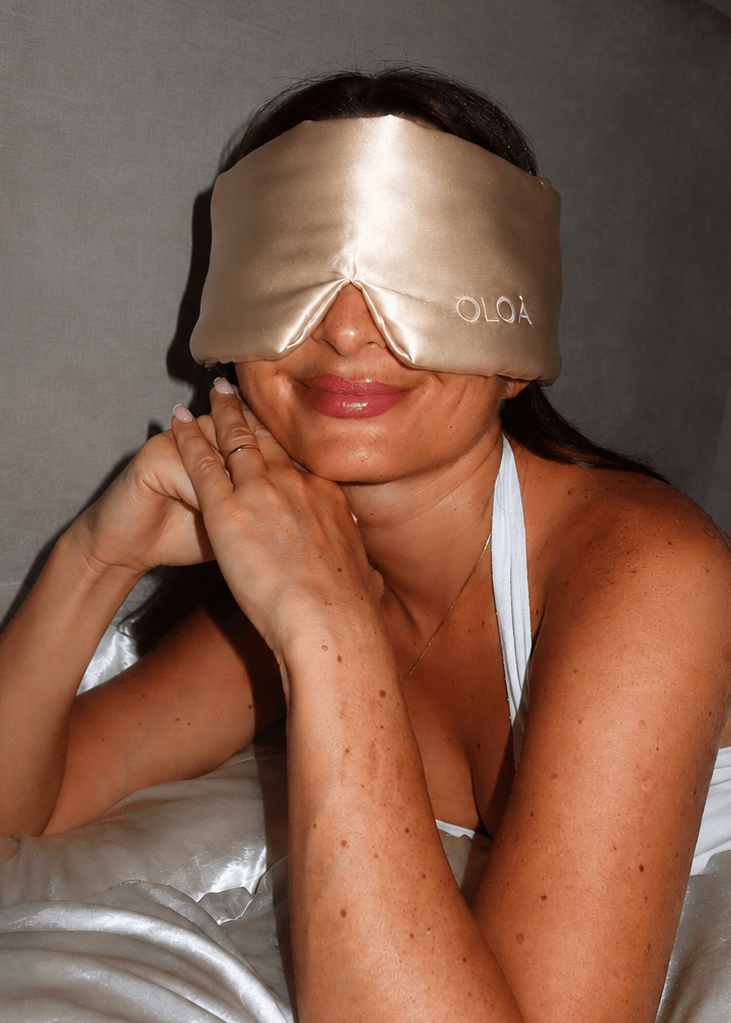 Rose Gold Silk Sleep Mask