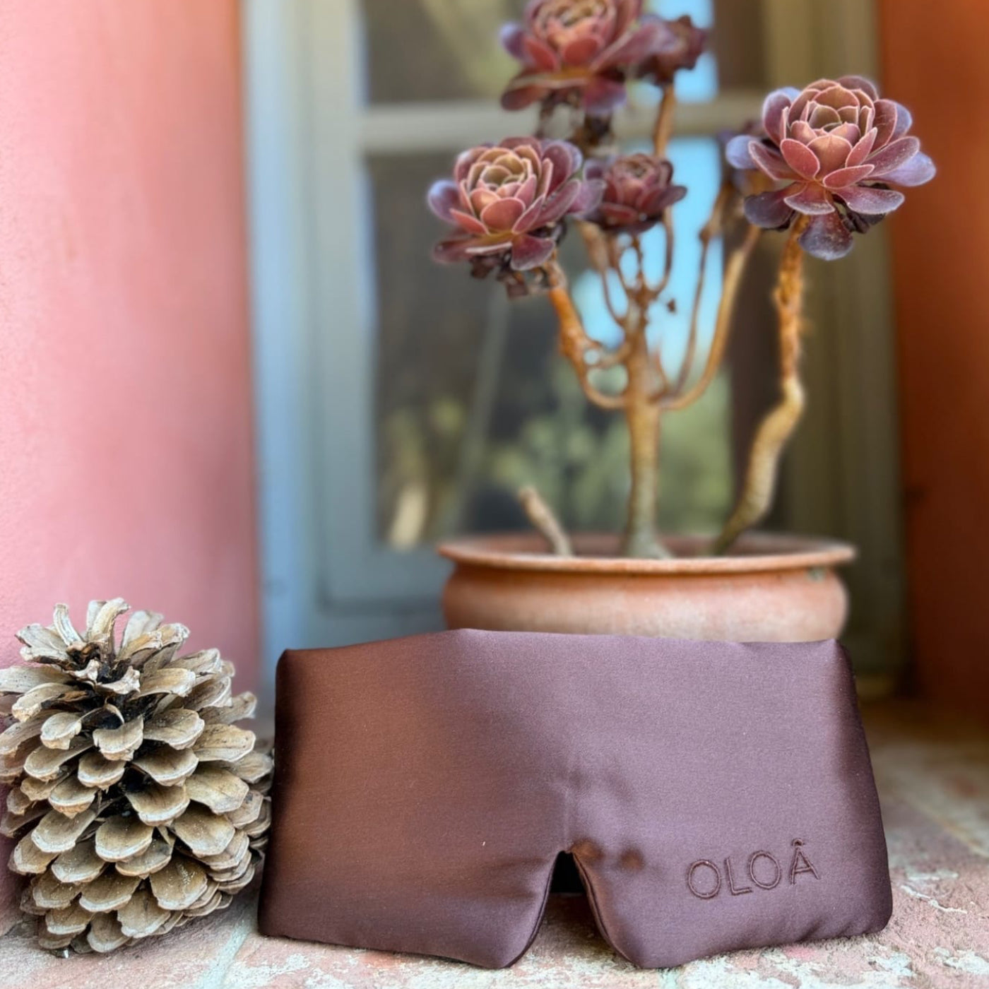 Chocolate Glow Silk Sleep Mask