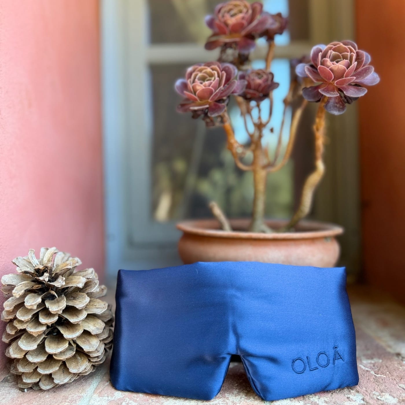 Midnight Navy Silk Sleep Mask