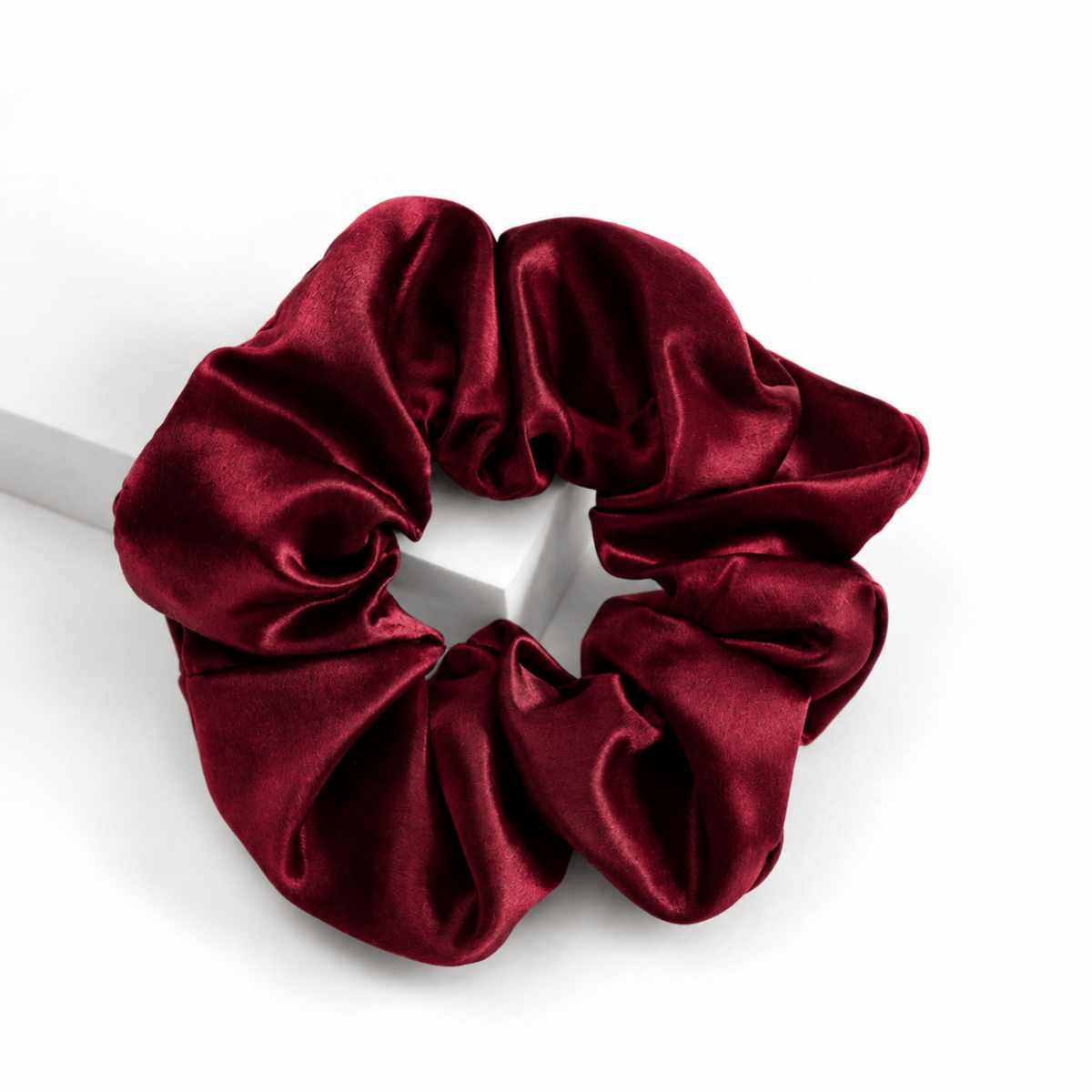 Velvet Merlot Silk Scrunchie