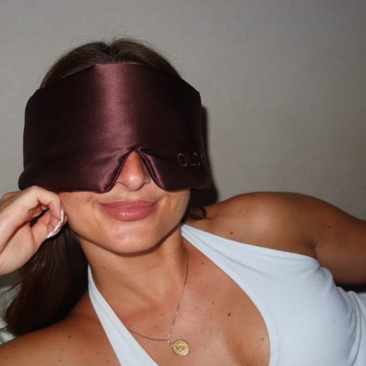 Chocolate Glow Silk Sleep Mask