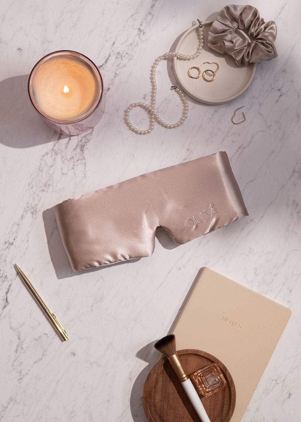 Rose Gold Silk Sleep Mask