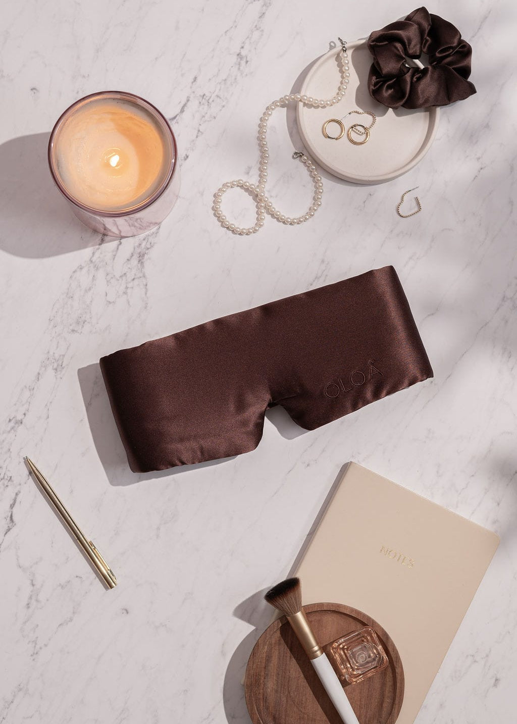 Chocolate Glow Silk Sleep Mask