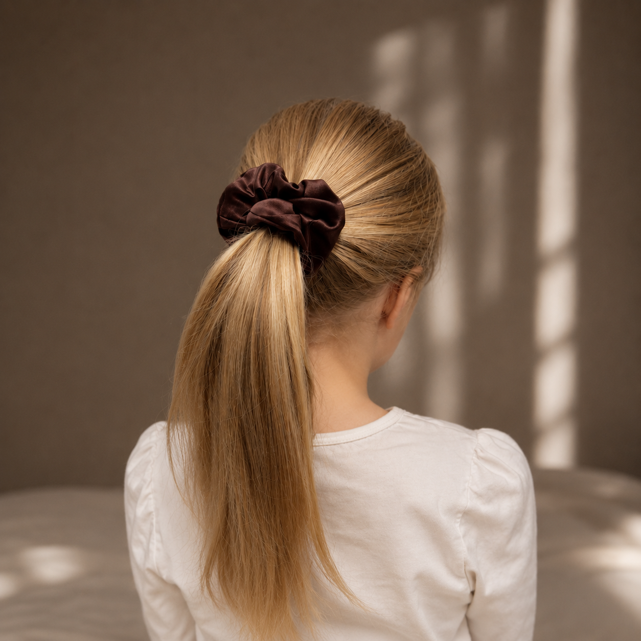 Mulberry Silk Scrunchies - Chocolate Glow