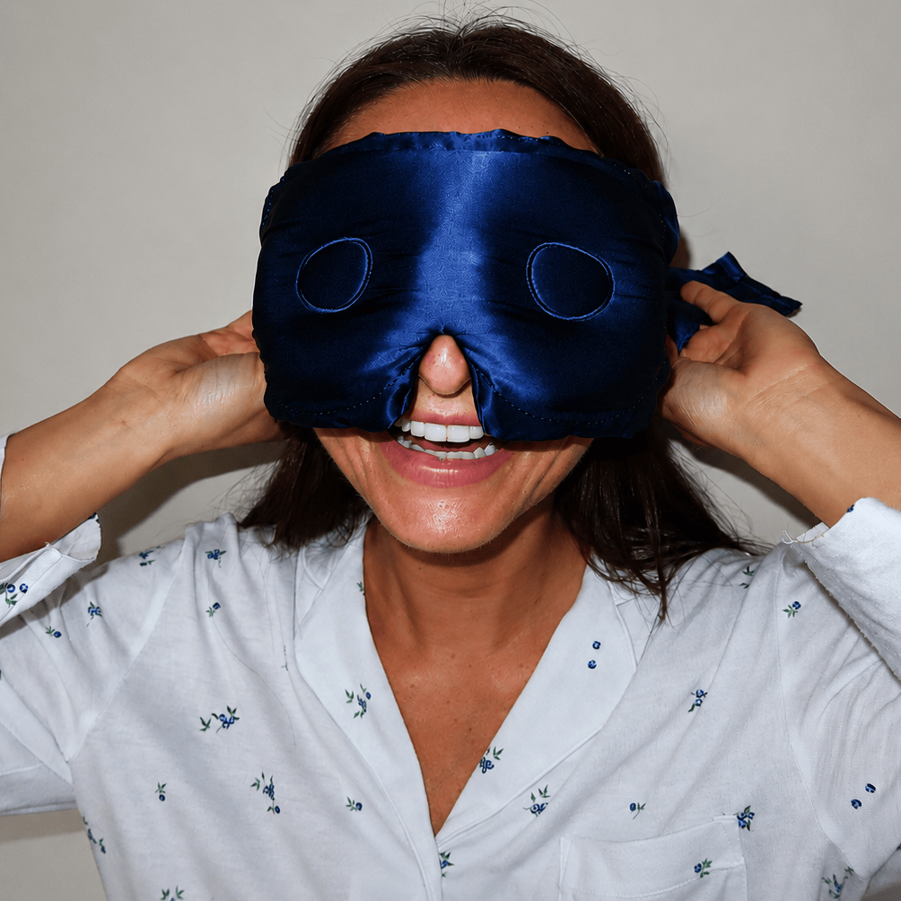 Midnight Navy 3D Silk Mask
