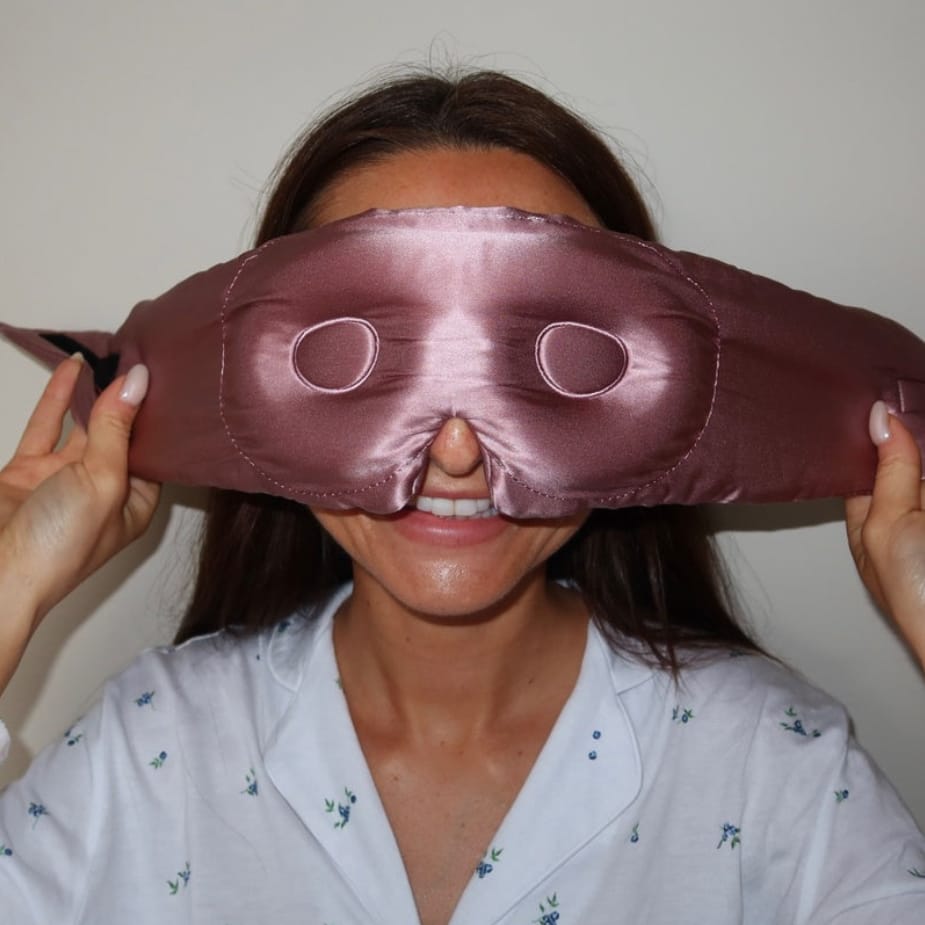 Blush Pink 3D Silk Mask
