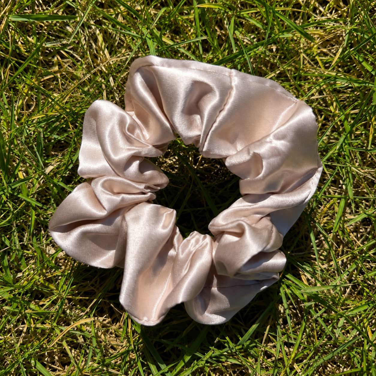 Mulberry Silk Scrunchies - Champagne