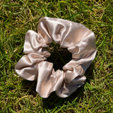 Mulberry Silk Scrunchies - Champagne