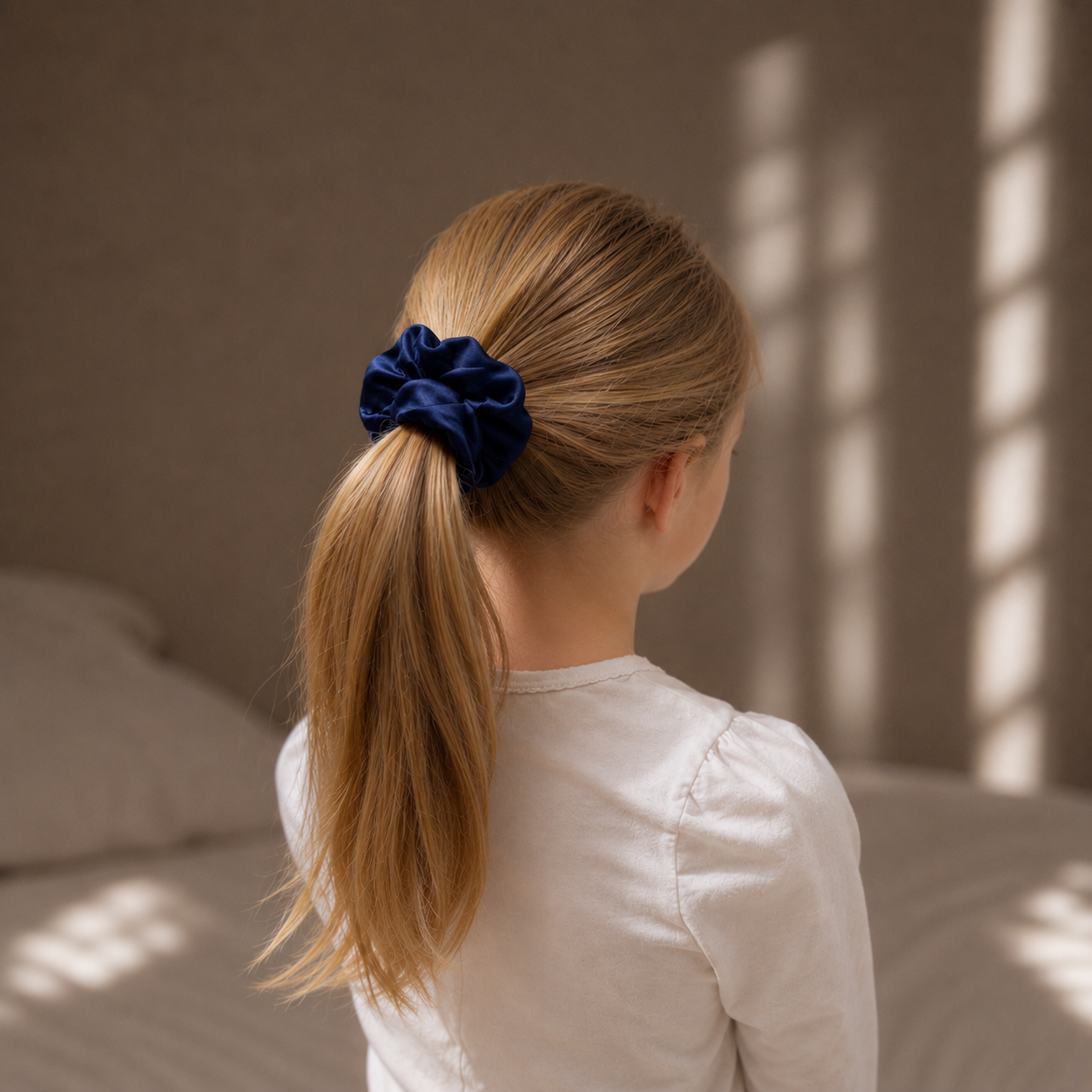 Mulberry Silk Scrunchies - Midnight Navy