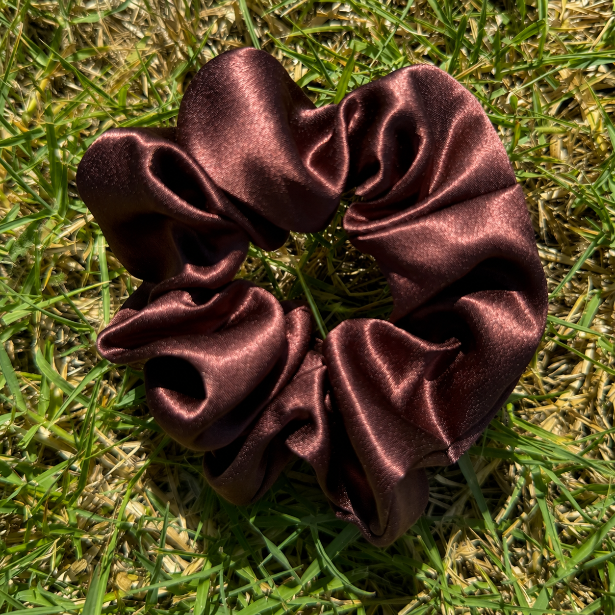 Mulberry Silk Scrunchies - Chocolate Glow