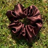 Mulberry Silk Scrunchies - Chocolate Glow