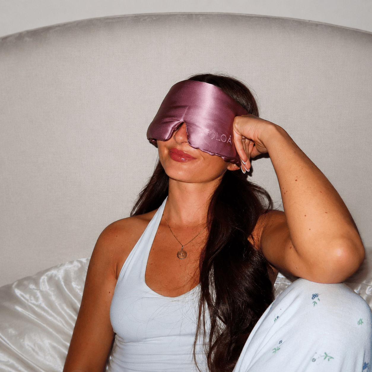 Blush Pink 3D Silk Mask