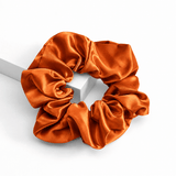 Burnt Amber Silk Scrunchie