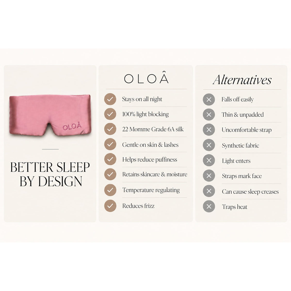Blush Pink 3D Silk Mask