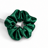 Emerald Green Silk Scrunchie