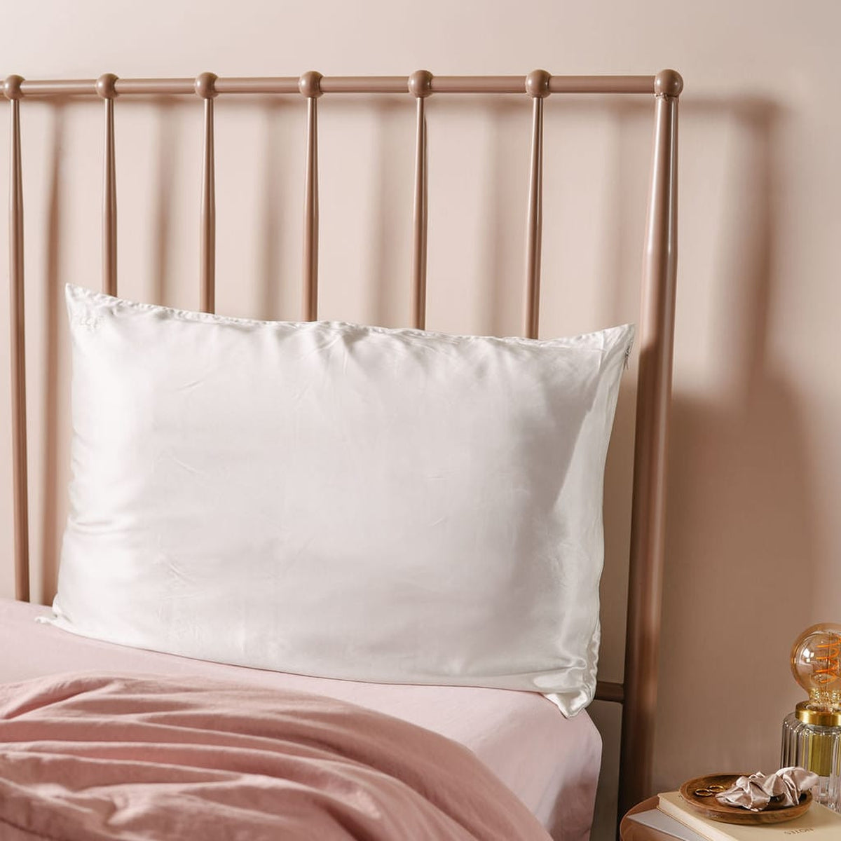 Ivory Pearl Silk Pillowcase