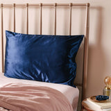 Midnight Navy Silk Pillowcase