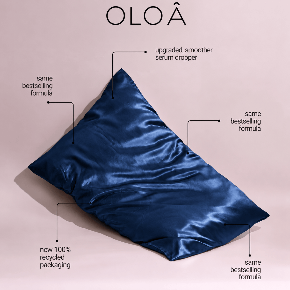 Midnight Navy Silk Pillowcase