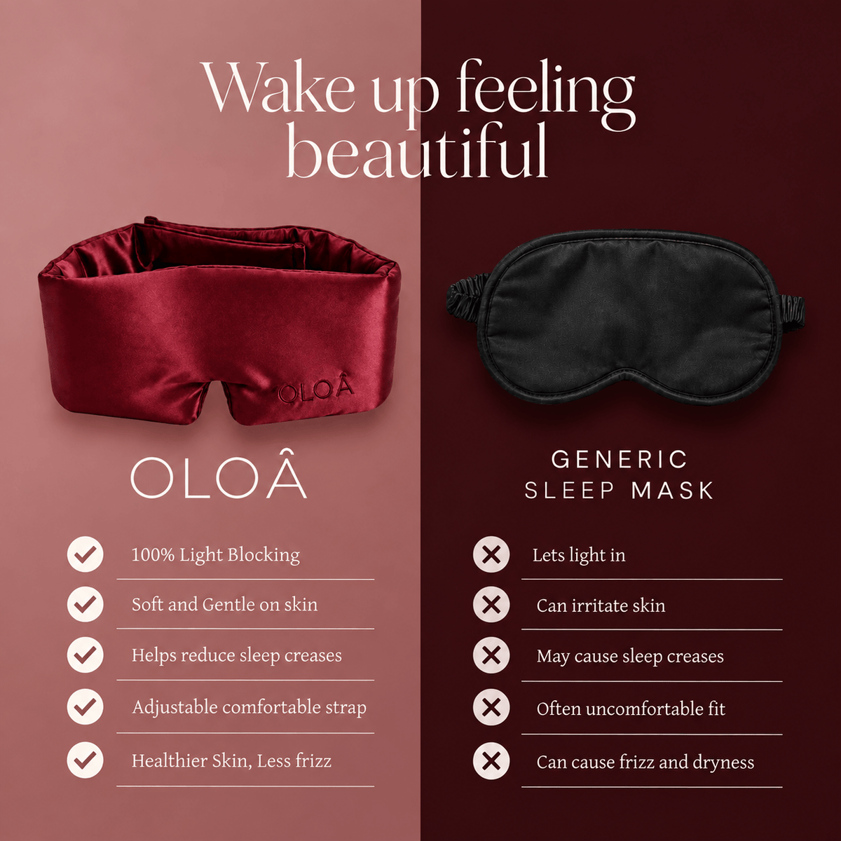Velvet Merlot Silk Sleep Mask