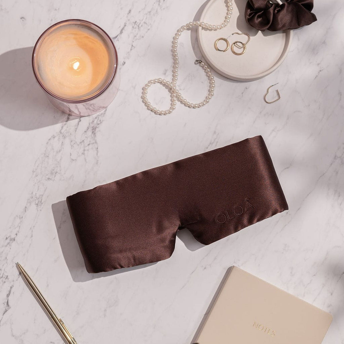 Chocolate Glow Silk Sleep Mask