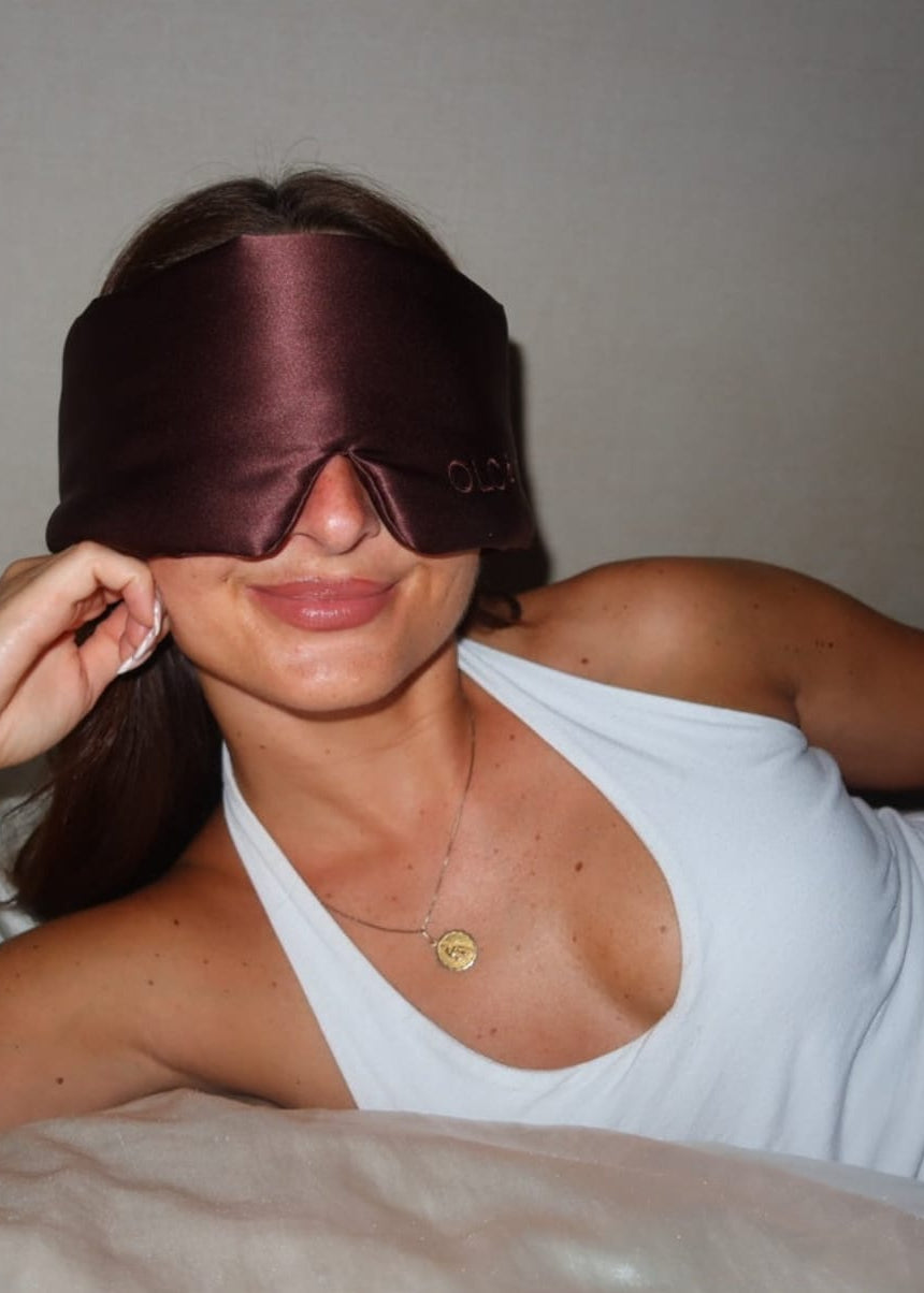 Chocolate Glow Silk Sleep Mask
