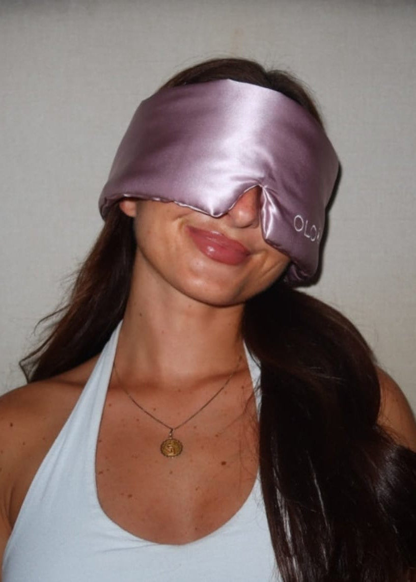 Blush Pink Silk Sleep Mask