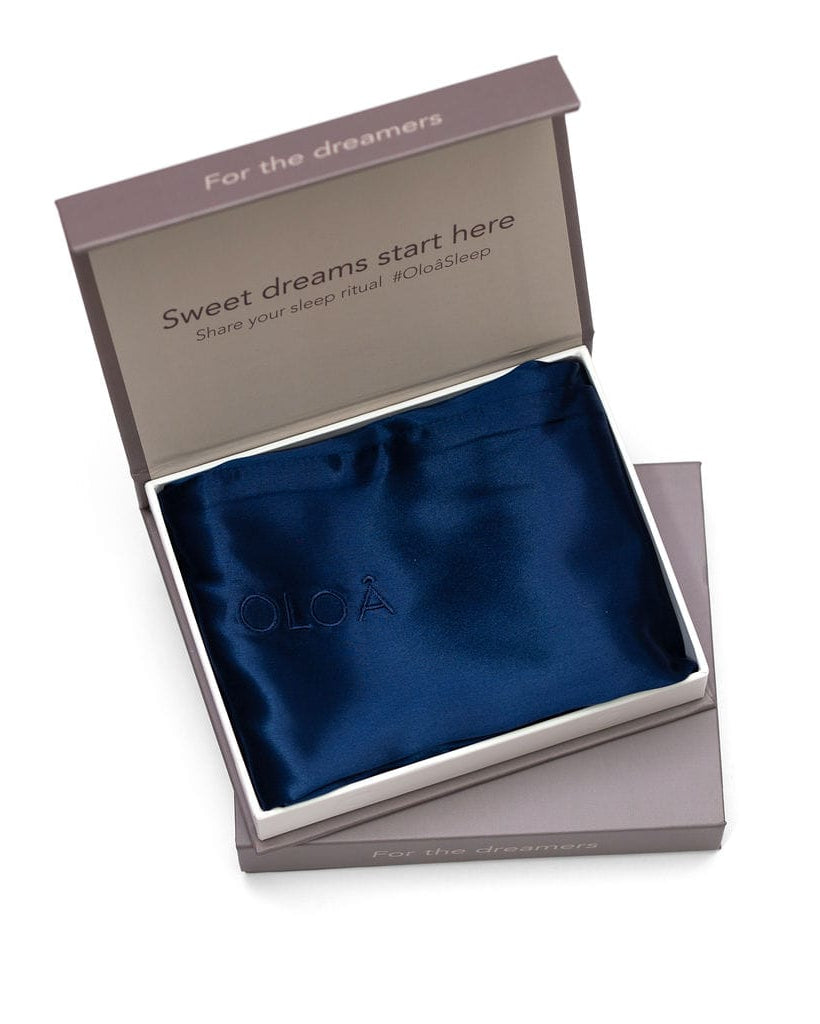 Midnight Navy Silk Pillowcase