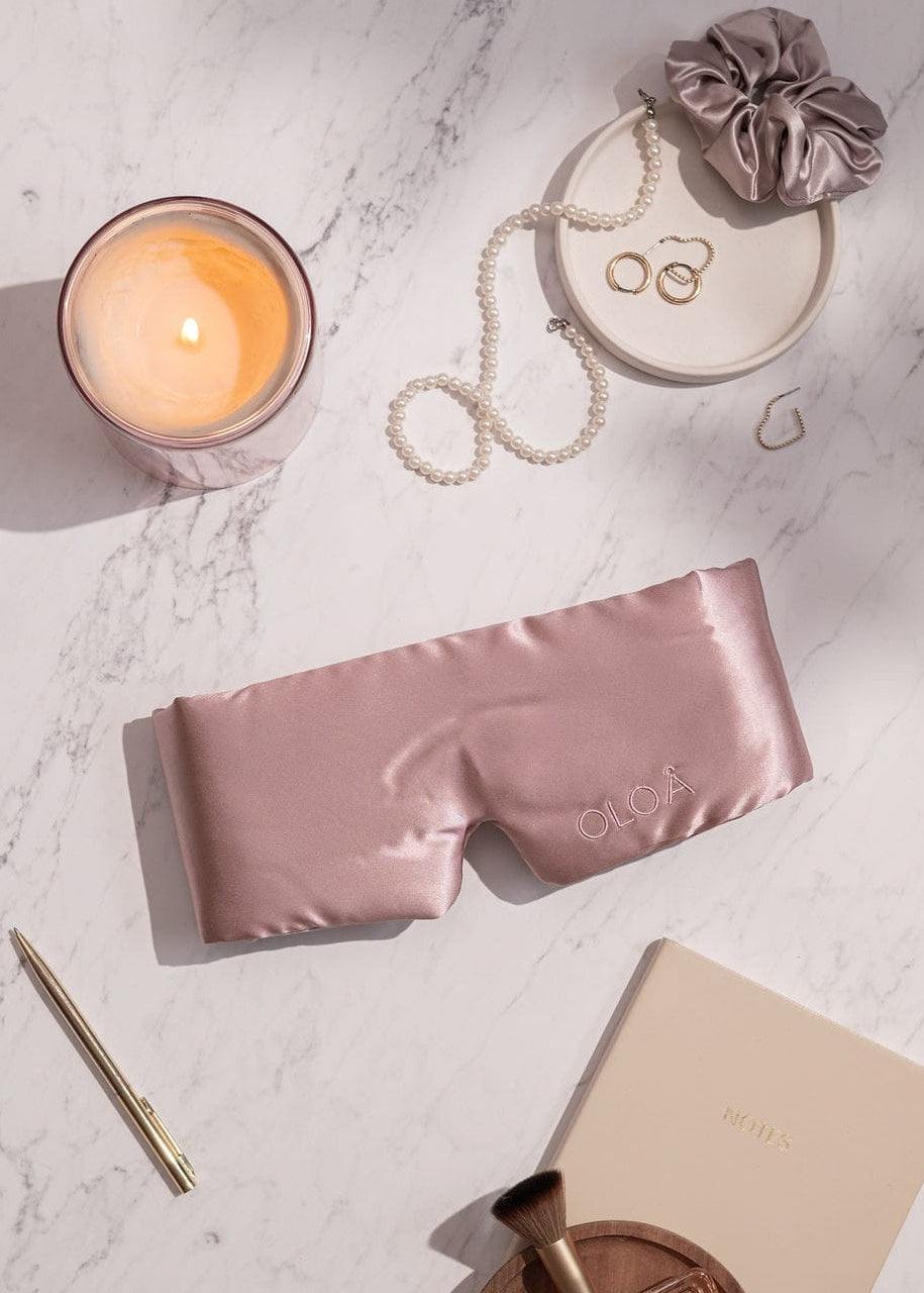 Blush Pink Silk Sleep Mask