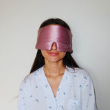 3D Mulberry Silk Lash Protect Sleep Mask - Blush Rose