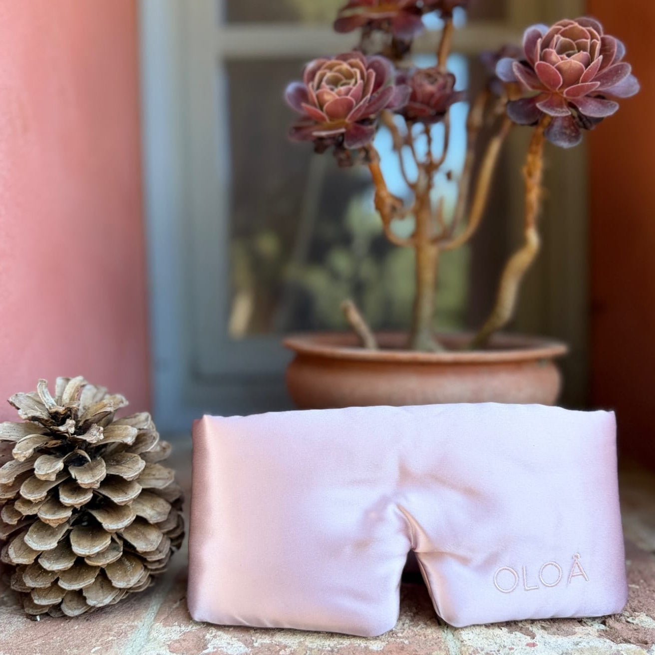 Blush Pink Silk Sleep Mask