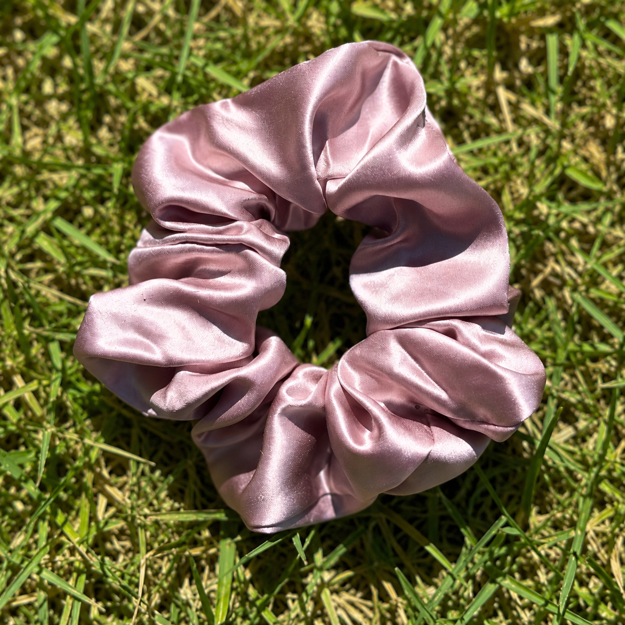 Mulberry Silk Scrunchies - Blush Pink