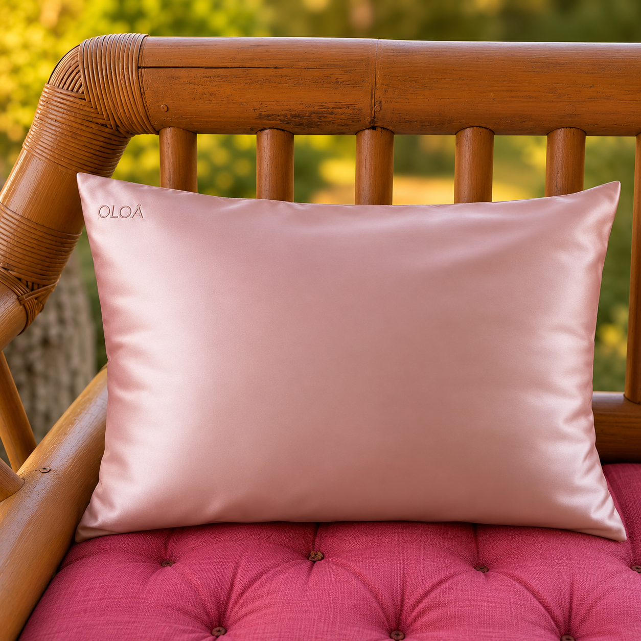 Silk Pillowcase - Blush Rose