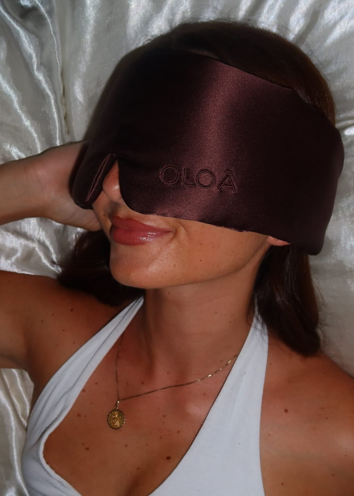 Chocolate Glow Silk Sleep Mask
